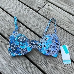 Sunsets Amalfi Coast Legend Bathingsuit Top, Size Medium